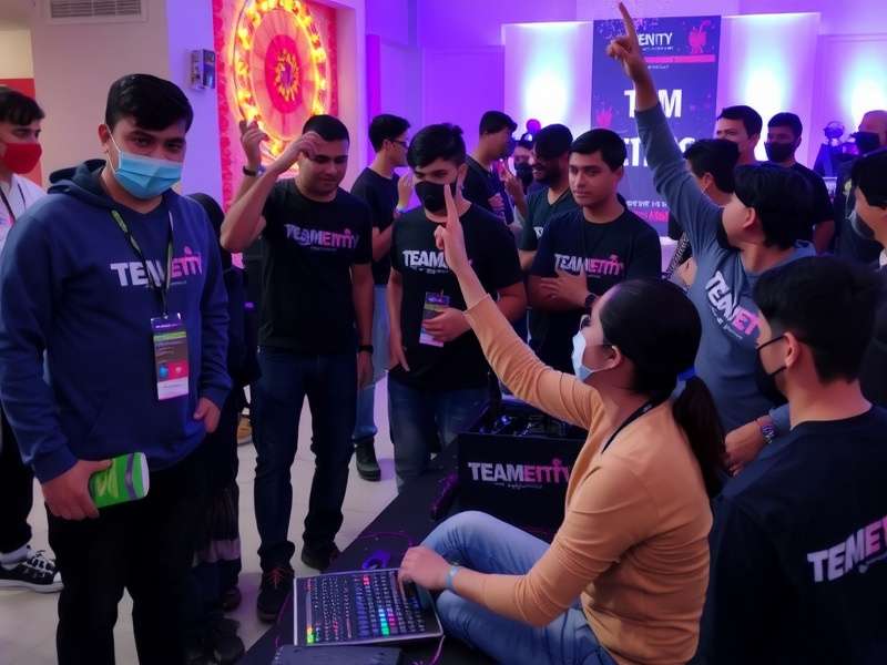 Team Entity player in competitive gaming setup